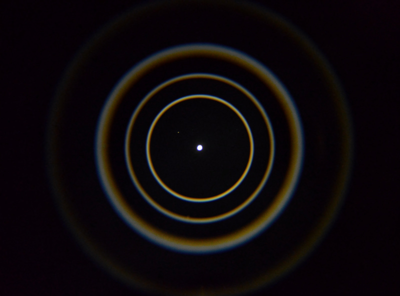 Defocused star test collimation pattern