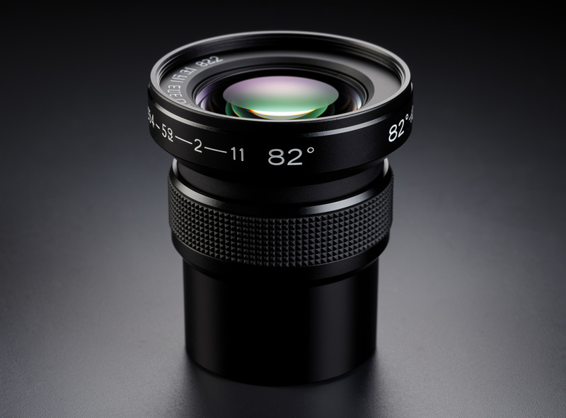 Wide angle telescope eyepiece 82 degree field