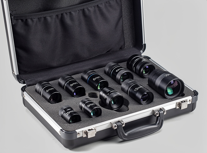 Eyepiece set at different focal lengths