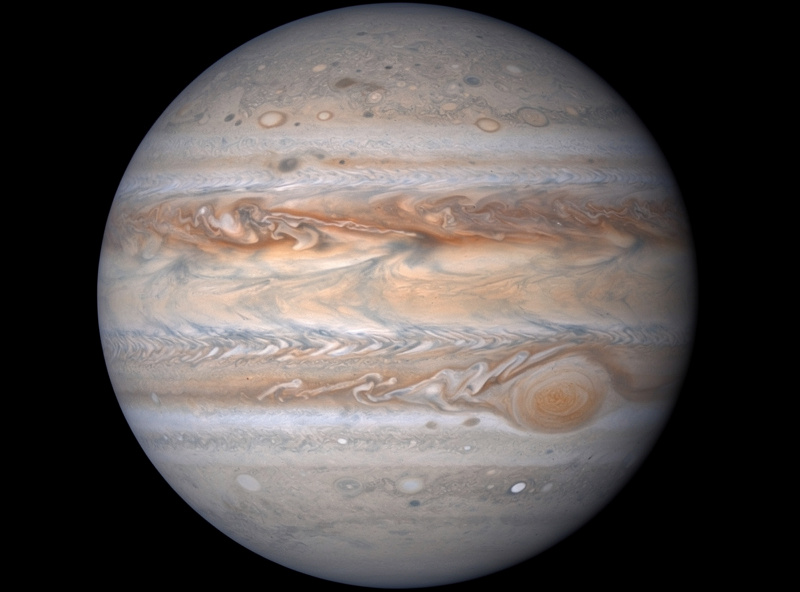 Jupiter cloud bands at high magnification