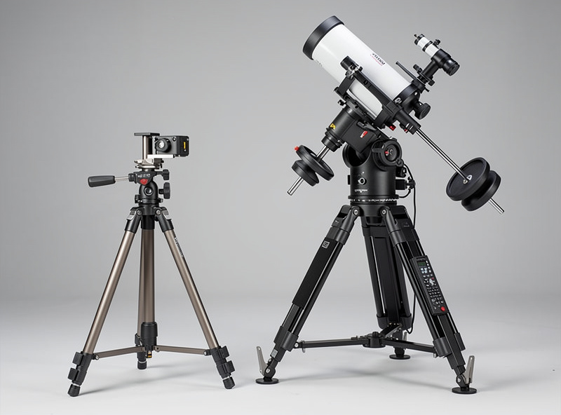 Star tracker vs equatorial mount size and weight comparison