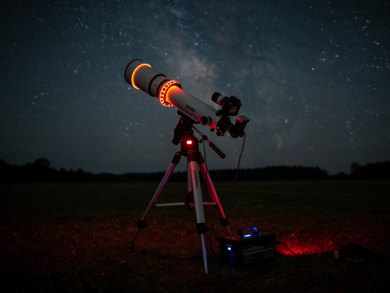 All-Night Astrophotography Power: Battery Capacity for Guiding, Dew Heaters, and Camera Cooling
